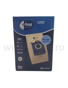 Set 15 saci hartie Electrolux s-bag E200M Mega Pack universali pentru aspiratoare Philips, Electrolux - 1