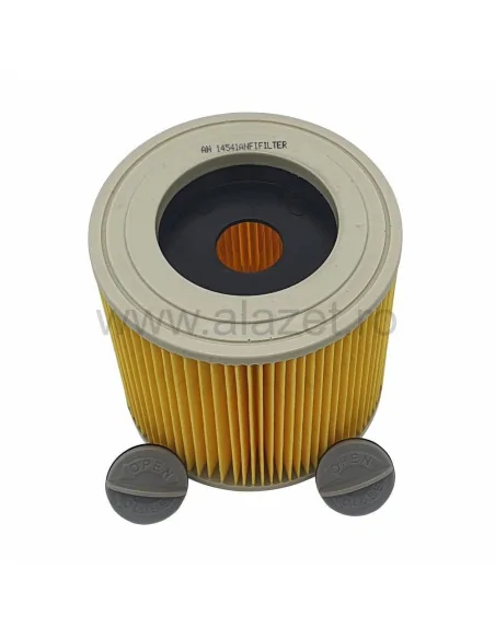 Filtru cartus compatibil pentru aspirator Karcher seriile WD 2/ WD 3/ MV/ SE/ K/ A/ NT, aspirare umeda si uscata, 122x114 mm - 
