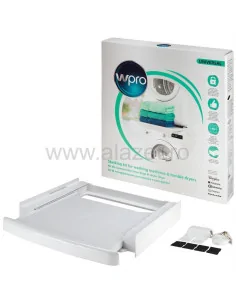 Kit suprapunere masina de spalat si uscator de rufe, universal, cu sertar Wpro 60x60 cm - 484000008436 - 1 2
