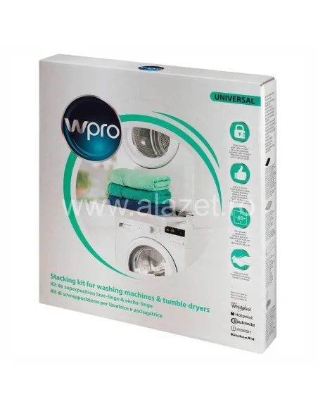 Kit suprapunere masina de spalat si uscator de rufe, universal, cu sertar Wpro 60x60 cm - 484000008436 - 3