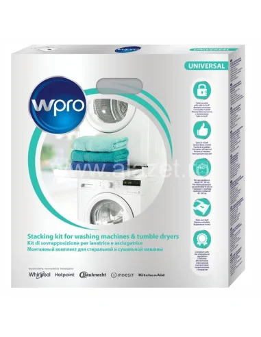 Kit suprapunere masina de spalat si uscator de rufe, universal, cu sertar Wpro 60x60 cm - 484000008436 - 4