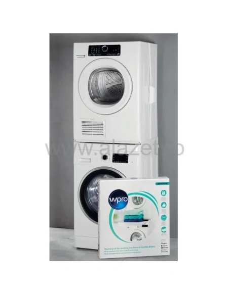 Kit suprapunere masina de spalat si uscator de rufe, universal, cu sertar Wpro 60x60 cm - 484000008436 - 11