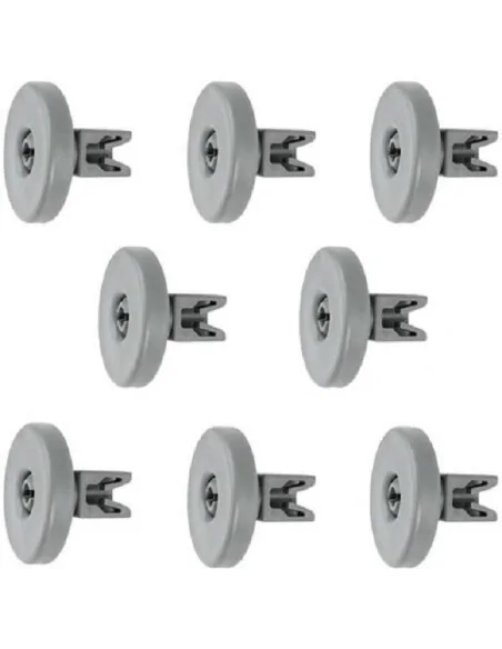 Set 8 roti de 40mm pentru cosul inferior al masinii de spalat vase Zanussi, Electrolux - 1