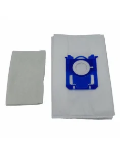 Set 10 saci S-bag compatibili din microfibra + filtru motor, pentru aspiratoare Philips si Electrolux COM - 1 2