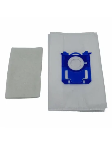 Set 10 saci S-bag compatibili din microfibra + filtru motor, pentru aspiratoare Philips si Electrolux COM - 2