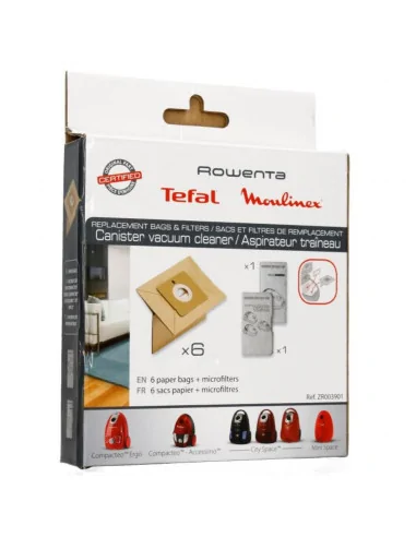 Set saci aspirator Rowenta ZR003901, 6 saci + 1 filtru originali - ZR003901 Groupe Seb - 8