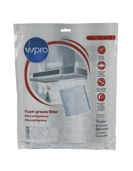 Filtru grasime universal cu indicator de saturatie Wpro, 47x97 cm - 484000008526 - 2