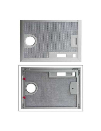Filtru metalic antigrăsime Bosch 00365480, vedere oblică a plasei, ramei și mânerului 2