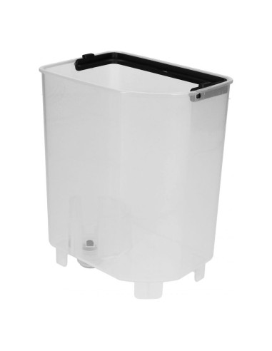 Rezervor de apă DeLonghi 7313281329, vedere dinspre peretele curbat și pivotul mânerului